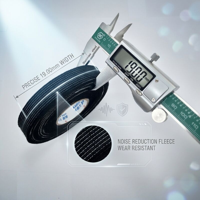 0.45mm Wide Fleece Automotive Wire Harness Tape 38mm Noise Damping Abrasion Resistance 25m Roll